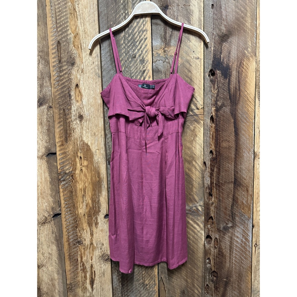 Volcom Pink Berry Size S Smocked Bust Coquette Y2K Indie Chic Romance